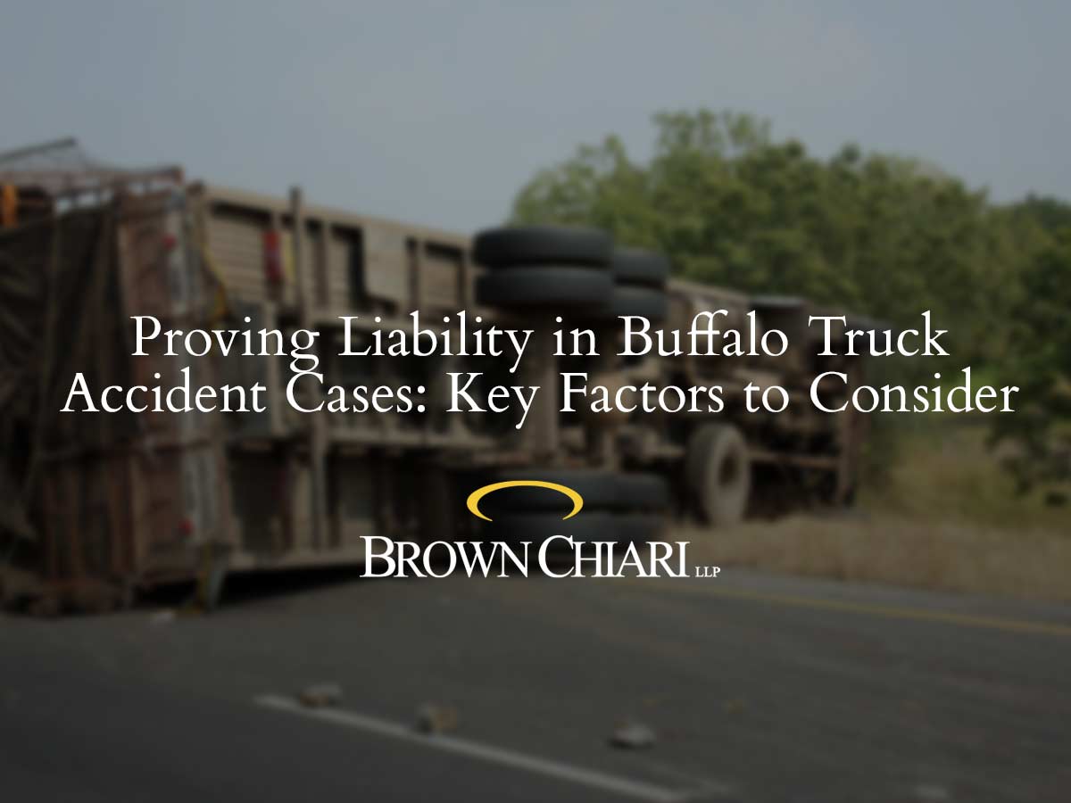 Factors to Consider When Establishing Liability in Buffalo Truck Accidents